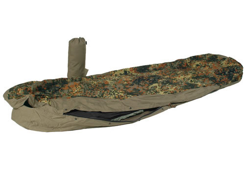 Disguise the modular sleeping bag laminated fiberglass Flecktarn Disguise the modular sleeping bag laminated fiberglass Flecktarn