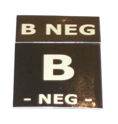 Proud Blood Type Patch B Neg