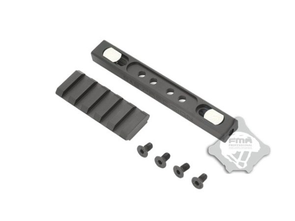 FMA CNC LOWPRO 45° Handguard RIS Rail - Black FMA CNC LOWPRO 45° Handguard RIS Rail - Black