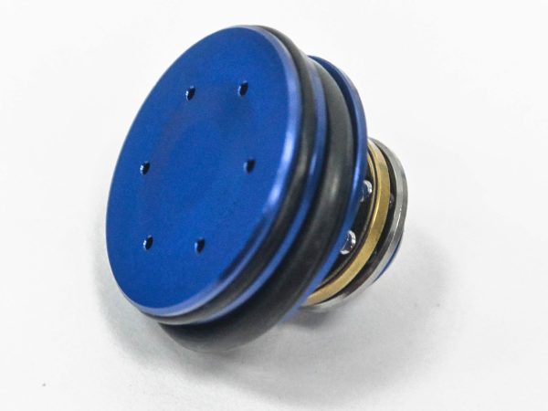 AA CNC Aluminum Piston Head with Double Seal - Blue AA CNC Aluminum Piston Head with Double Seal - Blue