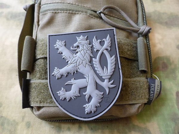 3D PVC CZECH LION Patch - Black 3D PVC CZECH LION Patch - Black