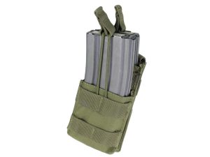 Single 2xM4/2xM16 Open-Top Stacker Mag Pouch OD Single 2xM4/2xM16 Open-Top Stacker Mag Pouch OD
