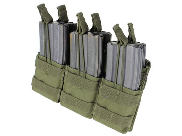 Triple Stacker Open-Top 6xM4/6xM16 Mag MOLLE Pouch OD Triple Stacker Open-Top 6xM4/6xM16 Mag MOLLE Pouch OD