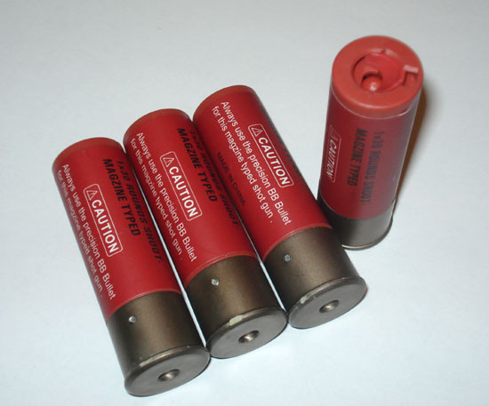ASG Shotgun Shells for 30 BBs, 4 Pieces - Red ASG Shotgun Shells for 30 BBs, 4 Pieces - Red