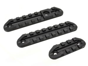 AA RIS Rails Set for AAC 21 Rifles, 7 / 3 Slots (3 Pieces) - Black AA RIS Rails Set for AAC 21 Rifles, 7 / 3 Slots (3 Pieces) - Black