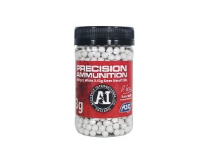 ASG Accuracy International Heavy BBs 0,43g, 1000 BBs - White ASG Accuracy International Heavy BBs 0,43g, 1000 BBs - White