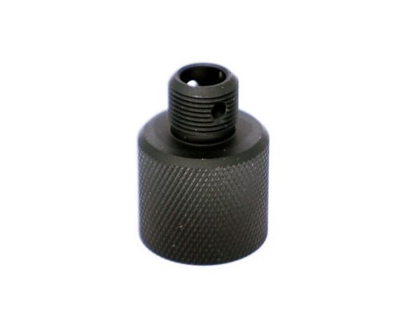 AA Silencer Adapter for ARES Amoeba Striker Rifles, 14-mm CCW - Black AA Silencer Adapter for ARES Amoeba Striker Rifles, 14-mm CCW - Black