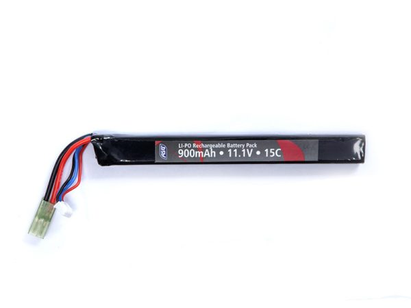 ASG Li-Pol Battery 11.1V 900mAh, 15C, Tamiya - Stick (long)