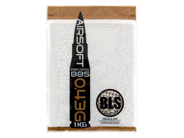 BLS PRECISION UH Airsoft Pellets 0.43g, 2300 BBs (Bag) - White