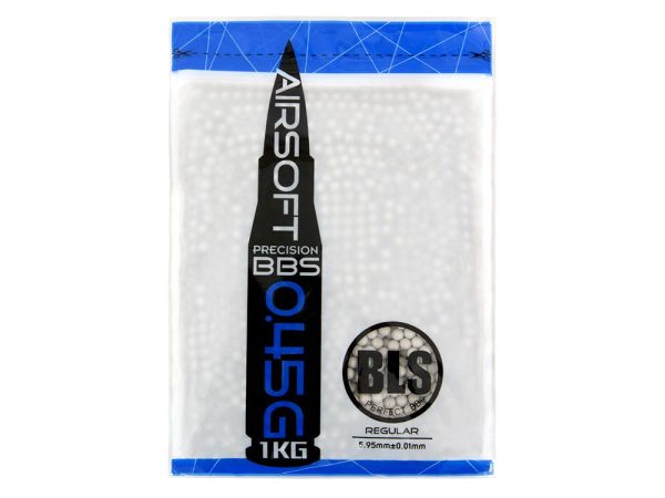BLS PRECISION UH Airsoft Pellets 0.45g, 2200 BBs (Bag) - White BLS PRECISION UH Airsoft Pellets 0.45g, 2200 BBs (Bag) - White