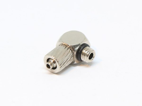 EPeS screw coupling for 4mm hose - right angle (external thread M5) EPeS screw coupling for 4mm hose - right angle (external thread M5)