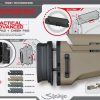 Tactical Advanced Butt pad + cheek pad for Amoeba Striker AS01/02, Gray