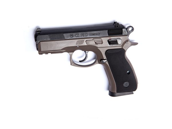 ASG CZ 75D Compact Spring-Action Pistol - Tan / Black