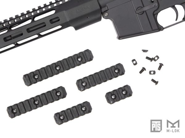 PTS Enhanced RIS Rail Section for M-LOK, 5 slots / 60 mm – Black PTS Enhanced RIS Rail Section for M-LOK, 5 slots / 60 mm – Black