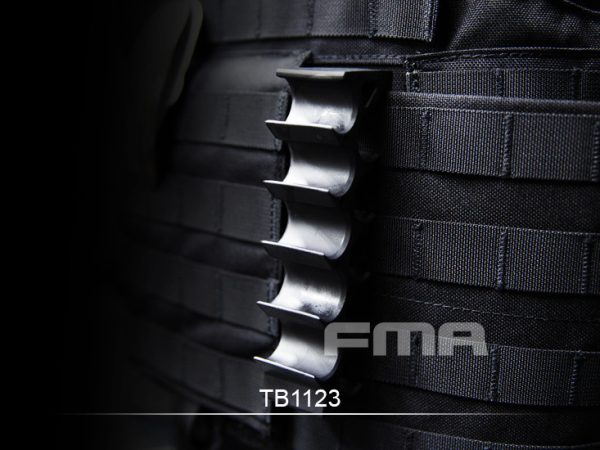FMA 12GA Shotgun Shell Holder for Belt / MOLLE - Black FMA 12GA Shotgun Shell Holder for Belt / MOLLE - Black