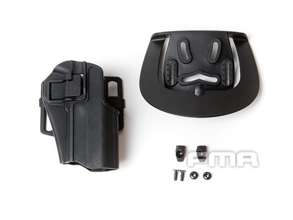 FMA CQC Serpa Belt Holster (TM Hi-Capa / Warrior), Right Hand - Black