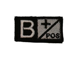 ID. Blood Velcro B POS - BLACK/WHITE ID. Blood Velcro B POS - BLACK/WHITE