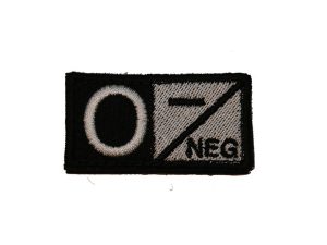 ID. Blood Velcro 0 NEG - BLACK/WHITE ID. Blood Velcro 0 NEG - BLACK/WHITE