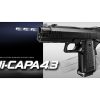 TM AAA Hi-Capa 4.3 Blowback (EBB) Battery Pistol - Black