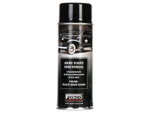 ARMY camouflage paint spray 400 ml BLACK HIGH GLOSS