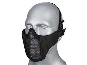 WST Airsoft Protective STEEL MESH Mask - Black