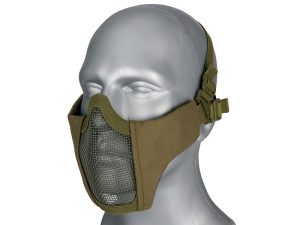 WST Airsoft Protective STEEL MESH Mask - Green