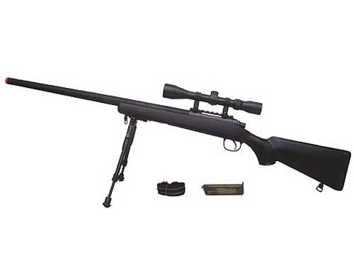 MB03D Sniper + scope and bipod, black