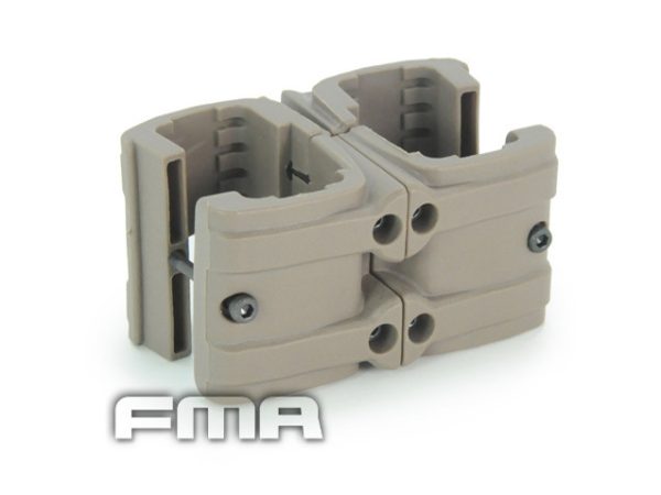 FMA MP7 Adjustable Magazine Double Clip - Tan FMA MP7 Adjustable Magazine Double Clip - Tan
