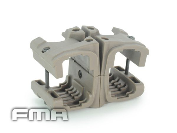 FMA MP7 Adjustable Magazine Double Clip - Tan FMA MP7 Adjustable Magazine Double Clip - Tan