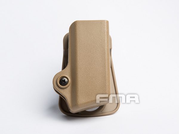 FMA Plastic Pouch for Pistol Magazine 9mm Luger - Tan FMA Plastic Pouch for Pistol Magazine 9mm Luger - Tan