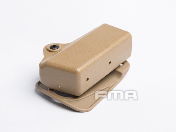 FMA Plastic Pouch for Pistol Magazine 9mm Luger - Tan FMA Plastic Pouch for Pistol Magazine 9mm Luger - Tan