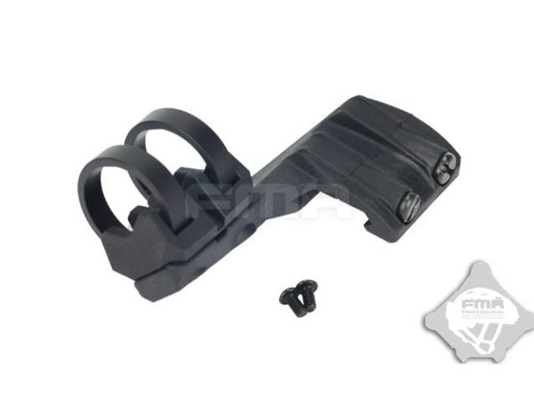 FMA Left Side RIS Mount for Flashlight with a diameter of 20-25 mm - Black FMA Left Side RIS Mount for Flashlight with a diameter of 20-25 mm - Black