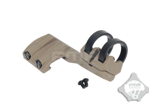 FMA Right Side RIS Mount for Flashlight with a diameter of 20-25 mm - Tan FMA Right Side RIS Mount for Flashlight with a diameter of 20-25 mm - Tan