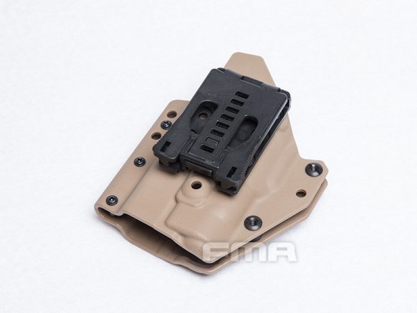 FMA Low Kydex Holster (G-Series with Flashlight ALPC), Right Hand - Tan FMA Low Kydex Holster (G-Series with Flashlight ALPC), Right Hand - Tan
