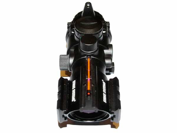 STRIKE 4x32 Optic Scope with Fiber-sight - Black STRIKE 4x32 Optic Scope with Fiber-sight - Black