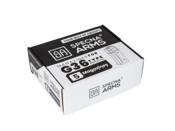 SA Magazine G36 for 140 BBs, Mid-Cap - Black SA Magazine G36 for 140 BBs, Mid-Cap - Black