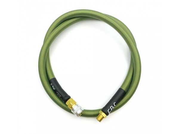 EPeS HPA S&F Braided Hose, 100 cm, QD Foster + 1/8 NPT - Olive Drab EPeS HPA S&F Braided Hose, 100 cm, QD Foster + 1/8 NPT - Olive Drab