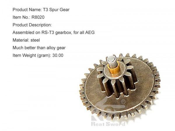 Spur Gear (For RS T3 gearbox)