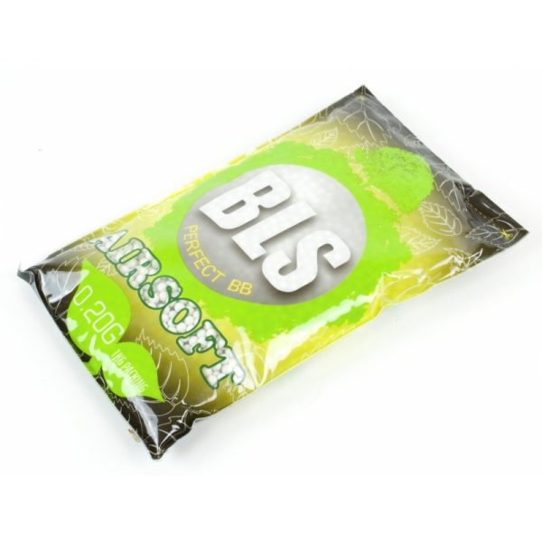 BLS BIO Airsoft Pellets 0.20g, 5000 BBs (Bag) - White BLS BIO Airsoft Pellets 0.20g, 5000 BBs (Bag) - White