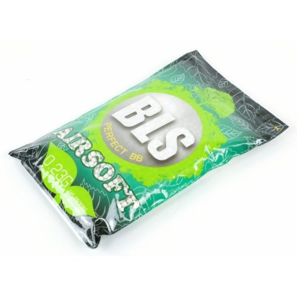 BLS BIO Airsoft Pellets 0.23g, 4300 BBs (Bag) - White BLS BIO Airsoft Pellets 0.23g, 4300 BBs (Bag) - White