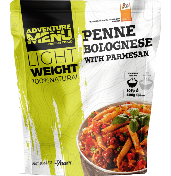 AM Lightweight Penne with Bolognese Sauce and Parmesan (400 g) AM Lightweight Penne with Bolognese Sauce and Parmesan (400 g)