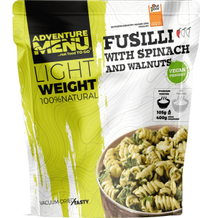 AM Lightweight Vegan Fusilli with Spinach and Walnuts (400 g) AM Lightweight Vegan Fusilli with Spinach and Walnuts (400 g)