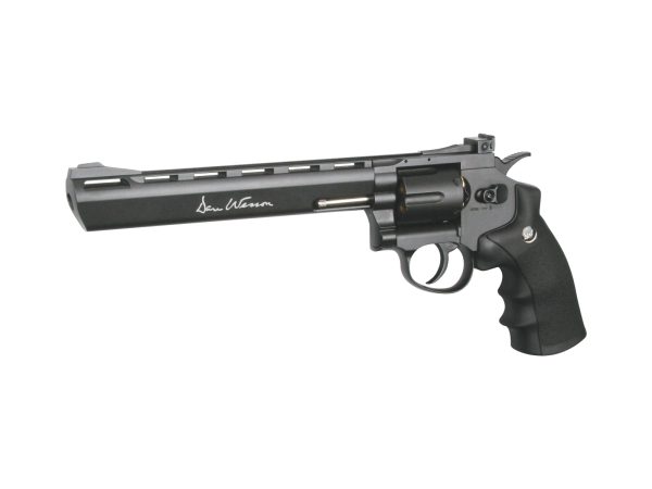 ASG Dan Wesson 8" CO2 Revolver, 4.5mm Steel Pellets - Black