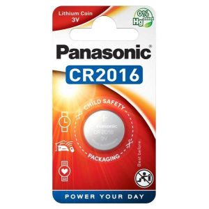 Panasonic CR2016 Lithium Coin Battery, 3V - 1 Piece Panasonic CR2016 Lithium Coin Battery, 3V - 1 Piece