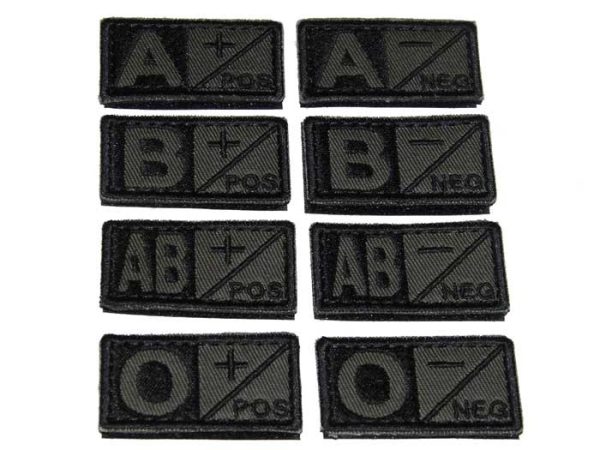 ID. Blood Velcro B NEG - RG