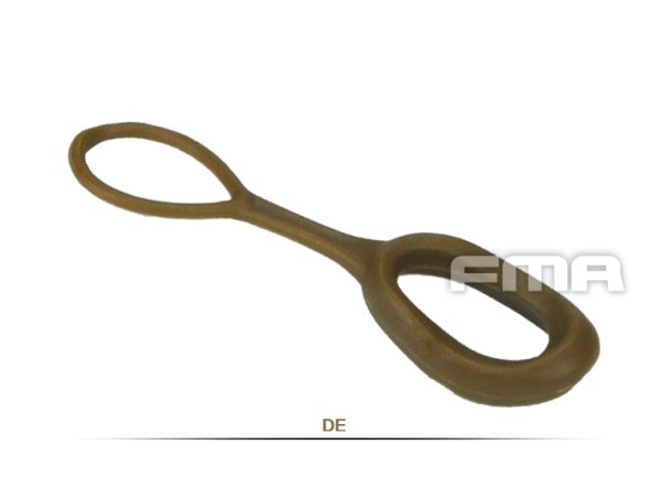 FMA Enlarged Zipper Slider Puller, 6 pcs - Tan