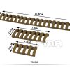 FMA Rubber Ladder Z70 RIS Rail Cover, 6 Pieces - Ranger Green