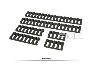 FMA Rubber Ladder Z70 RIS Rail Cover, 6 Pieces - Ranger Green FMA Rubber Ladder Z70 RIS Rail Cover, 6 Pieces - Ranger Green