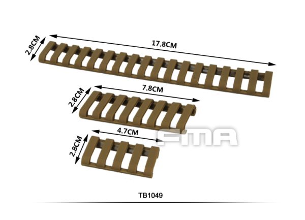 FMA Rubber Ladder Z70 RIS Rail Cover, 6 Pieces - Pink FMA Rubber Ladder Z70 RIS Rail Cover, 6 Pieces - Pink