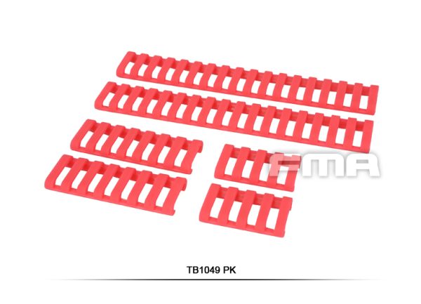 FMA Rubber Ladder Z70 RIS Rail Cover, 6 Pieces - Pink FMA Rubber Ladder Z70 RIS Rail Cover, 6 Pieces - Pink